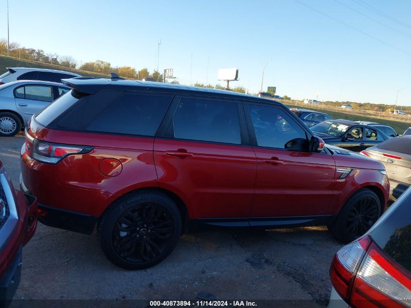 2015 Land Rover Range Rover Sport 3.0L V6 Supercharged Hse VIN: SALWR2VF0FA535673 Lot: 40873894