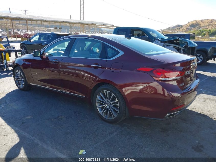 2016 Hyundai Genesis 3.8 VIN: KMHGN4JE4GU117452 Lot: 40873921