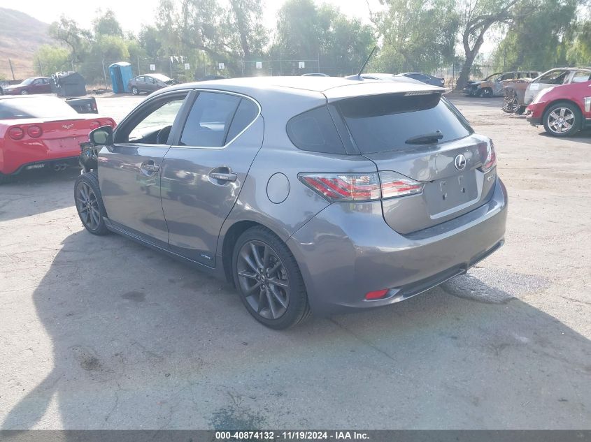 VIN JTHKD5BH6D2167906 2013 LEXUS CT 200H no.3