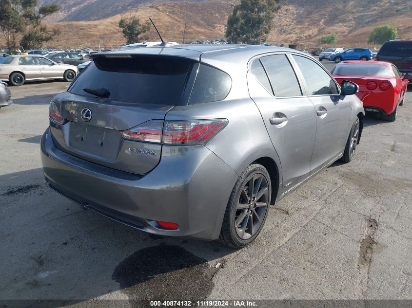 VIN JTHKD5BH6D2167906 2013 LEXUS CT 200H no.4