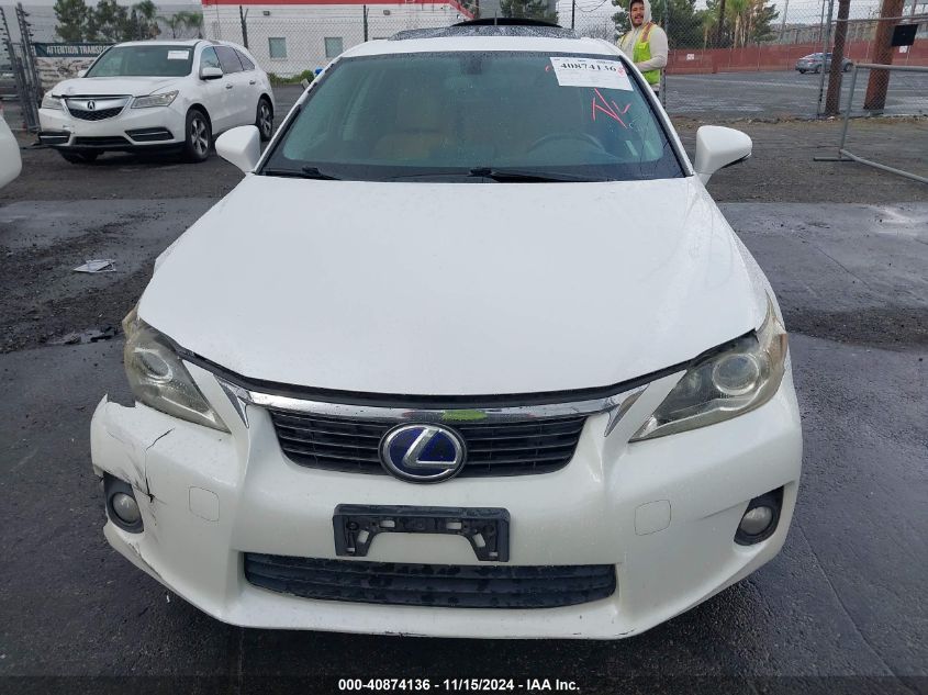 2012 Lexus Ct 200H Premium VIN: JTHKD5BH0C2078069 Lot: 40874136