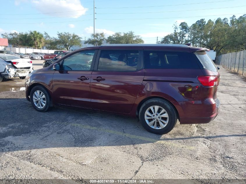 2017 Kia Sedona Lx VIN: KNDMB5C14H6267437 Lot: 40874159