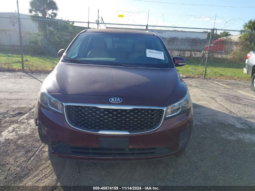 2017 Kia Sedona Lx VIN: KNDMB5C14H6267437 Lot: 40874159