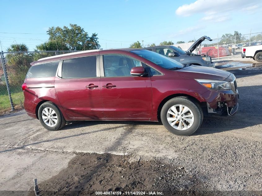 2017 Kia Sedona Lx VIN: KNDMB5C14H6267437 Lot: 40874159