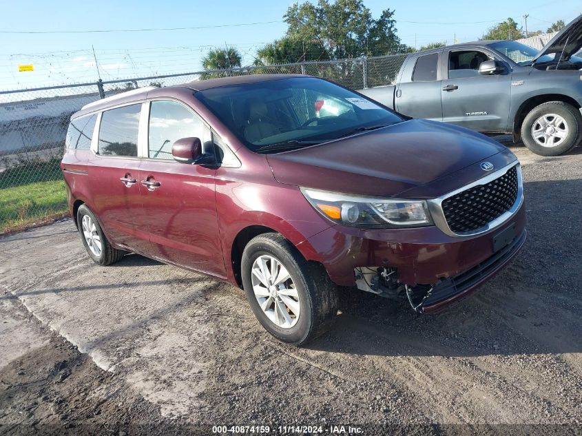 2017 Kia Sedona Lx VIN: KNDMB5C14H6267437 Lot: 40874159