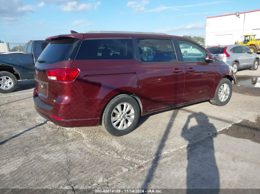 2017 Kia Sedona Lx VIN: KNDMB5C14H6267437 Lot: 40874159