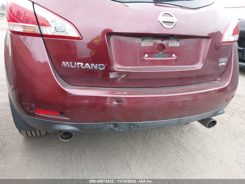 2011 Nissan Murano S VIN: JN8AZ1MW1BW151951 Lot: 40874232