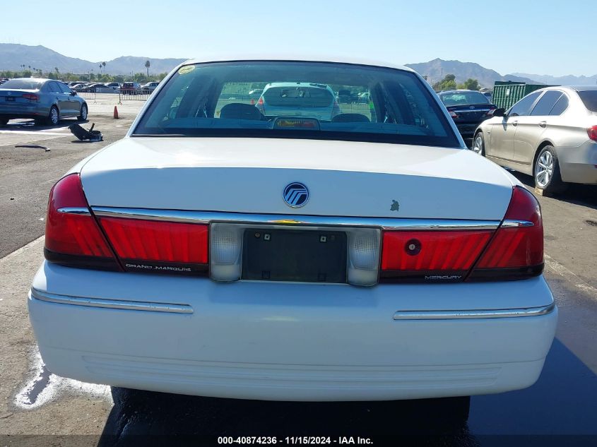 2002 Mercury Grand Marquis Gs VIN: 2MEFM74W32X636517 Lot: 40874236