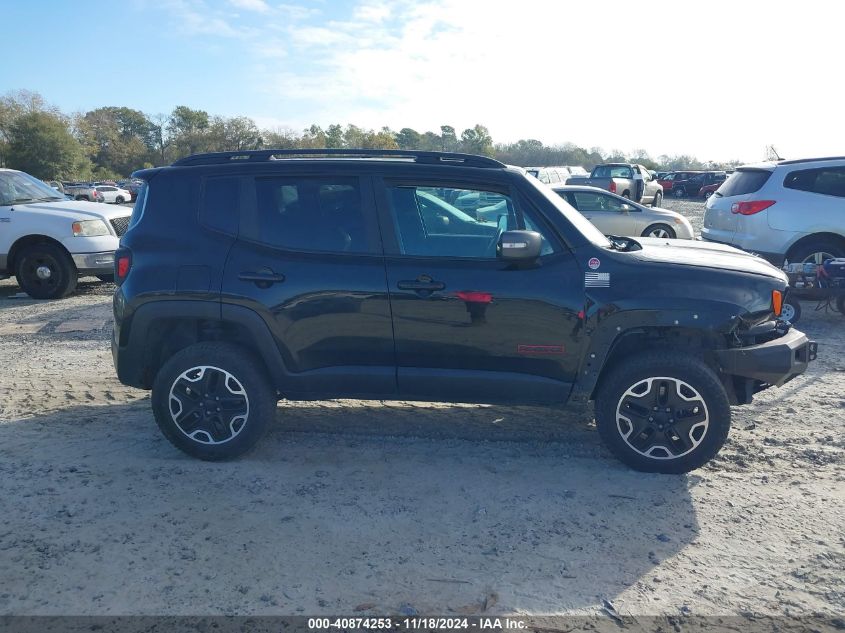 2017 Jeep Renegade Trailhawk 4X4 VIN: ZACCJBCB3HPE74291 Lot: 40874253