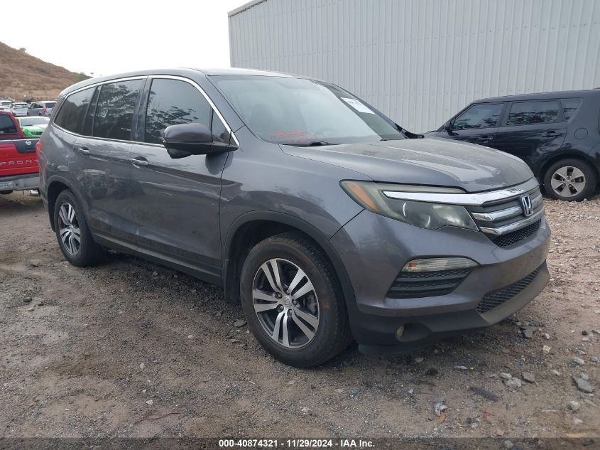 VIN 5FNYF5H31GB021612 2016 Honda Pilot, EX no.1