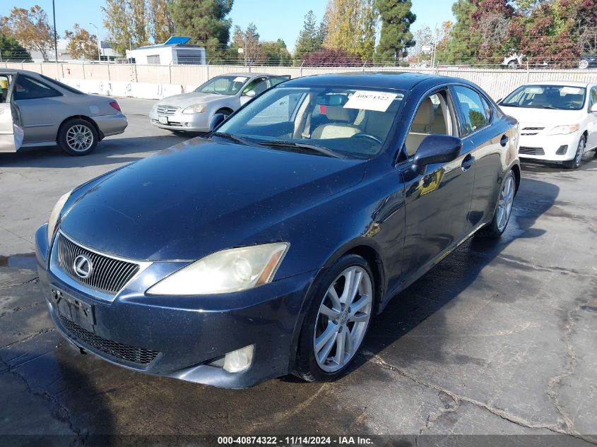 2007 Lexus Is 250 VIN: JTHBK262875040913 Lot: 40874322