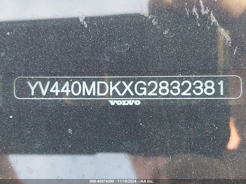 VIN YV440MDKXG2832381 2016 Volvo XC60, T5 Drive-E P... no.9