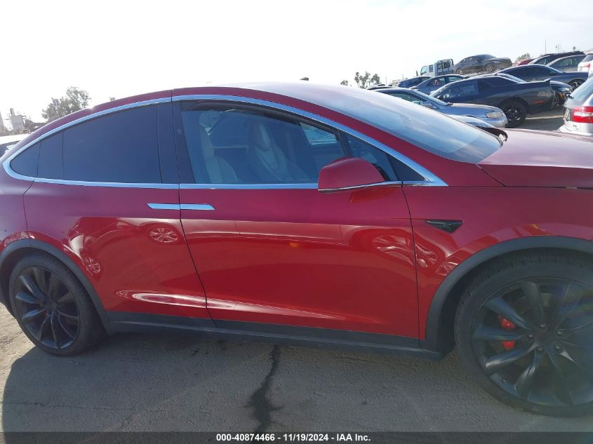 2016 Tesla Model X 75D/P100D/P90D VIN: 5YJXCBE40GF030043 Lot: 40874466