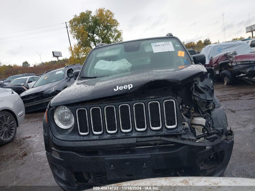 2018 Jeep Renegade Latitude Fwd VIN: ZACCJABB3JPH06325 Lot: 40874723