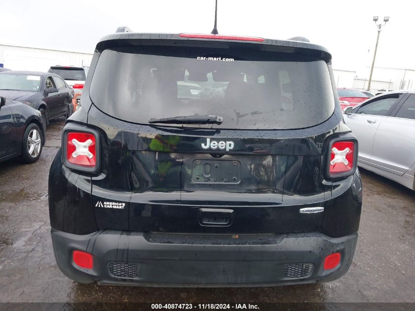 2018 Jeep Renegade Latitude Fwd VIN: ZACCJABB3JPH06325 Lot: 40874723