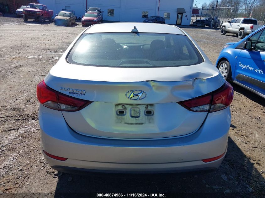 2016 Hyundai Elantra Se VIN: 5NPDH4AE5GH794762 Lot: 40874986