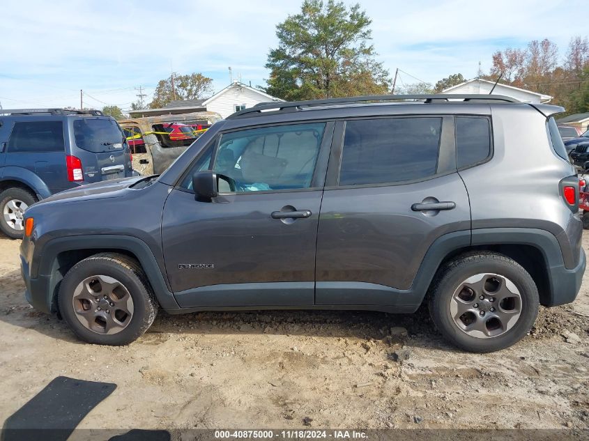 2017 Jeep Renegade Sport Fwd VIN: ZACCJAAB4HPE69095 Lot: 40875000