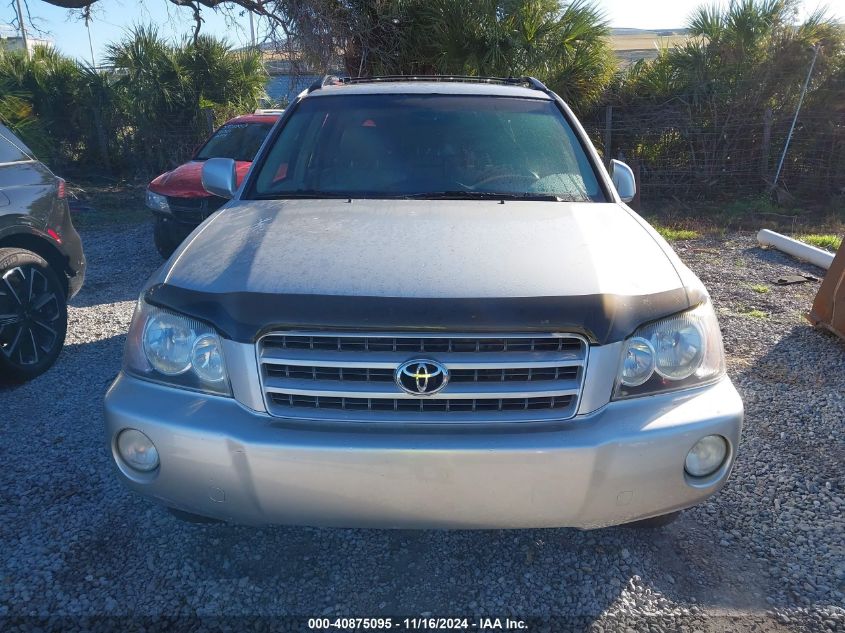 2002 Toyota Highlander Limited VIN: JTEHF21A320057151 Lot: 40875095