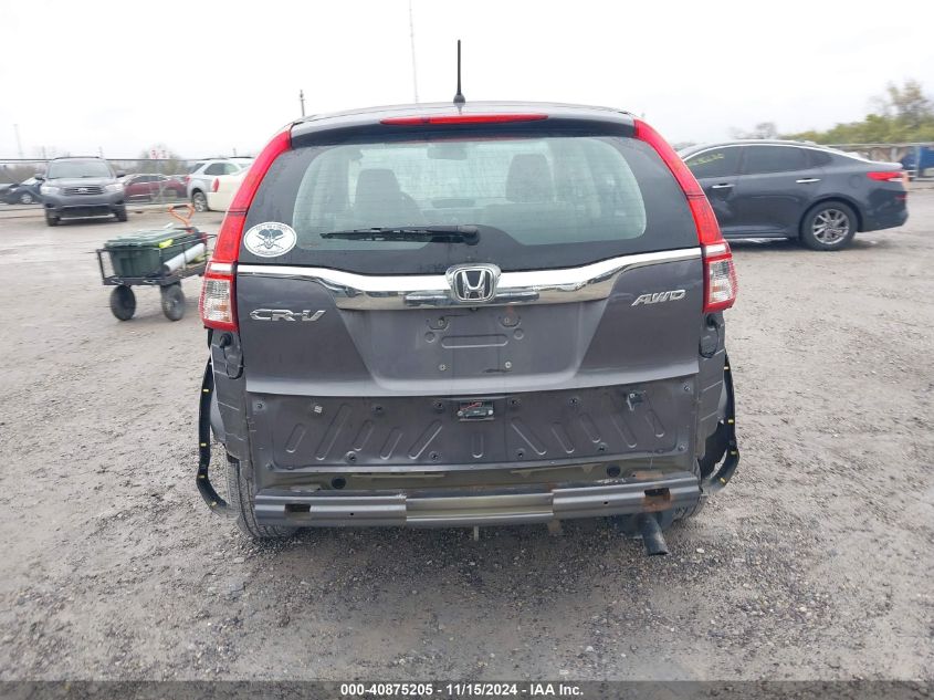 2016 Honda Cr-V Lx VIN: 2HKRM4H32GH670776 Lot: 40875205