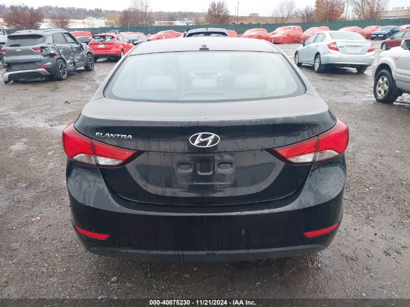 2016 Hyundai Elantra Se VIN: KMHDH4AEXGU544080 Lot: 40875230