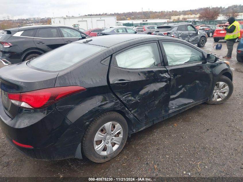 2016 Hyundai Elantra Se VIN: KMHDH4AEXGU544080 Lot: 40875230