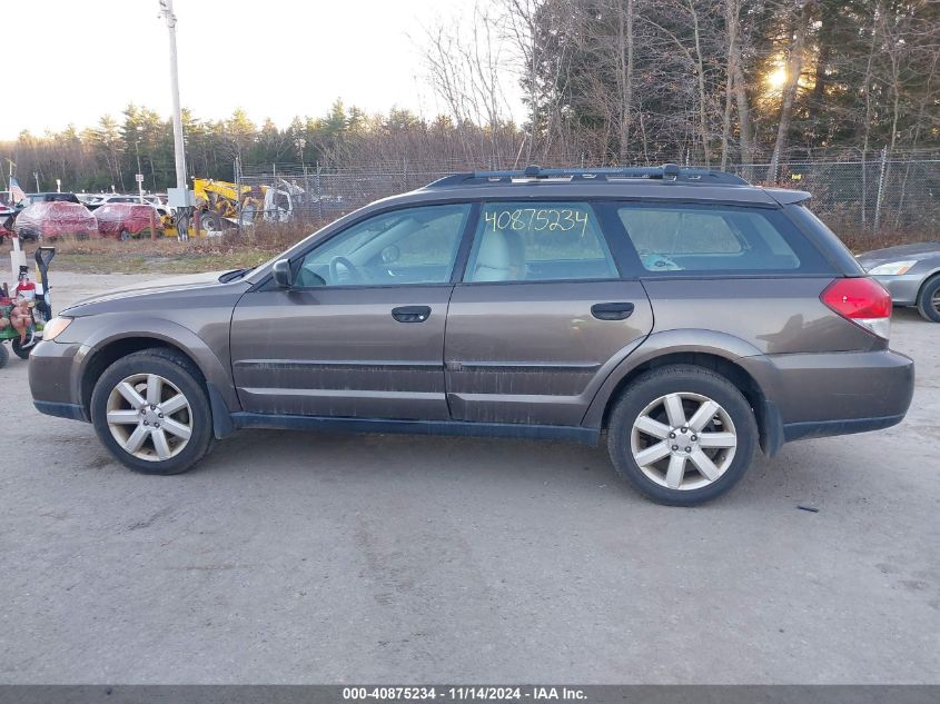 2008 Subaru Outback 2.5I/2.5I L.l. Bean Edition VIN: 4S4BP61C387312909 Lot: 40875234