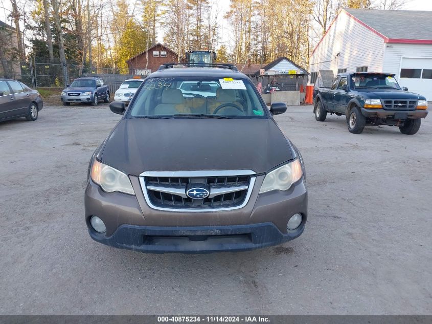 2008 Subaru Outback 2.5I/2.5I L.l. Bean Edition VIN: 4S4BP61C387312909 Lot: 40875234