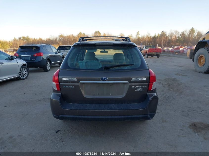 2008 Subaru Outback 2.5I/2.5I L.l. Bean Edition VIN: 4S4BP61C387312909 Lot: 40875234