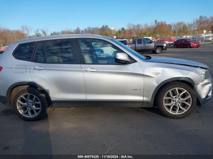 2013 BMW X3 xDrive28I VIN: 5UXWX9C5XD0A31863 Lot: 40875320