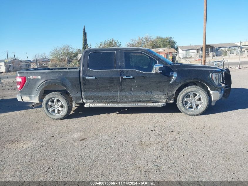 2021 Ford F-150 Lariat VIN: 1FTFW1E5XMFC52490 Lot: 40875366