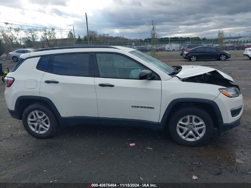 2018 Jeep Compass Sport Fwd VIN: 3C4NJCAB8JT327738 Lot: 40875484