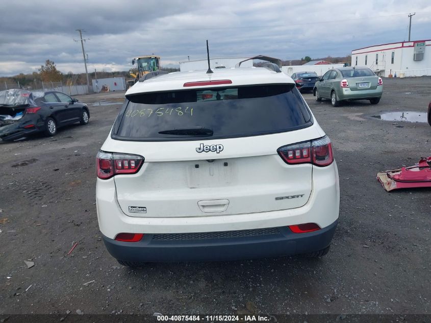 2018 Jeep Compass Sport Fwd VIN: 3C4NJCAB8JT327738 Lot: 40875484