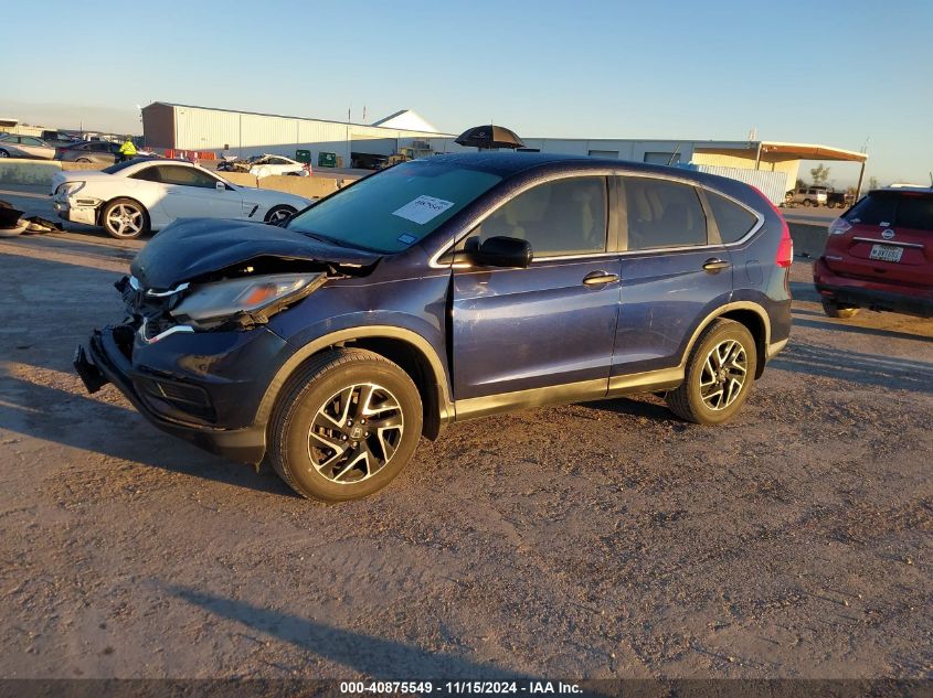 2016 Honda Cr-V Se VIN: 2HKRM3H47GH534257 Lot: 40875549