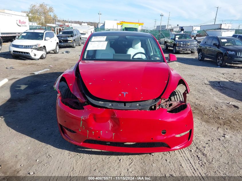 2021 Tesla Model Y Long Range Dual Motor All-Wheel Drive VIN: 5YJYGDEE1MF270646 Lot: 40875571