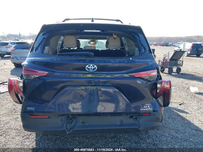 2021 Toyota Sienna Xle VIN: 5TDJRKEC6MS050638 Lot: 40875583