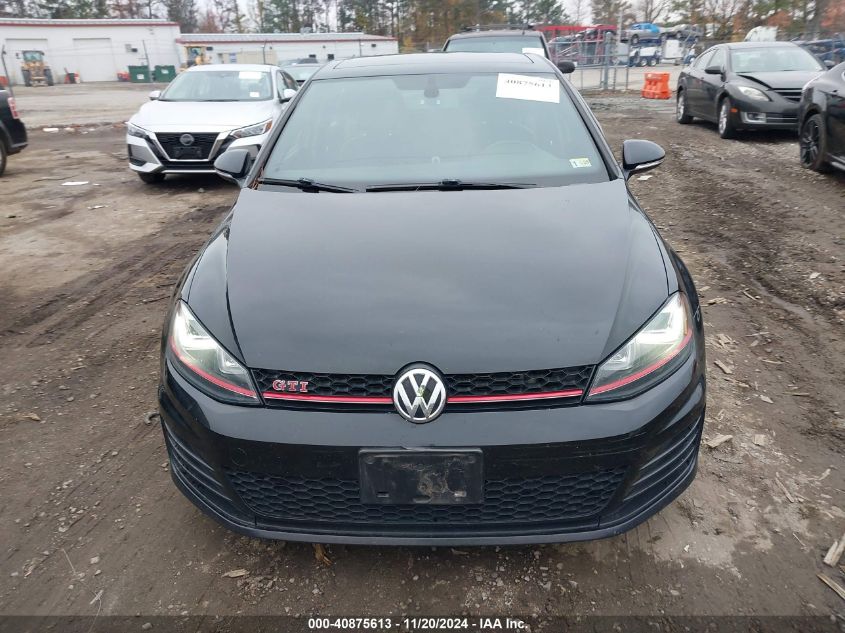 2016 Volkswagen Golf Gti Autobahn W/Performance Package 4-Door VIN: 3VW447AU6GM001545 Lot: 40875613