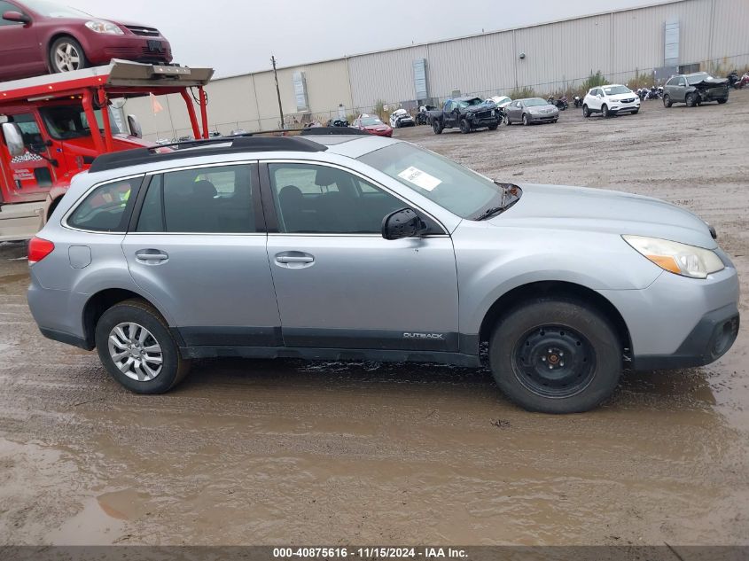 2013 Subaru Outback 2.5I VIN: 4S4BRBAC7D3227706 Lot: 40875616