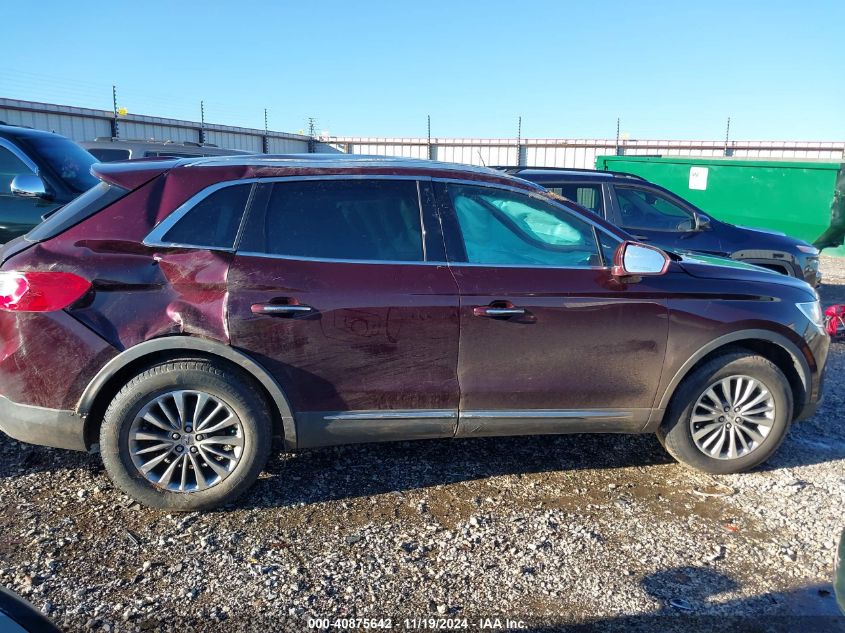 2018 Lincoln Mkx Select VIN: 2LMPJ6KR8JBL20306 Lot: 40875642