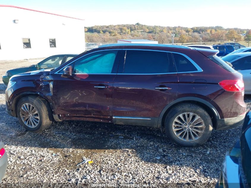 2018 Lincoln Mkx Select VIN: 2LMPJ6KR8JBL20306 Lot: 40875642