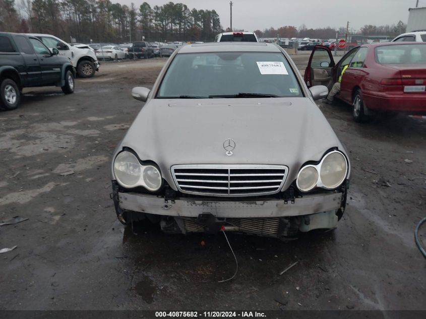 2005 Mercedes-Benz C 230 Kompressor Sport VIN: WDBRF40J95F589980 Lot: 40875682