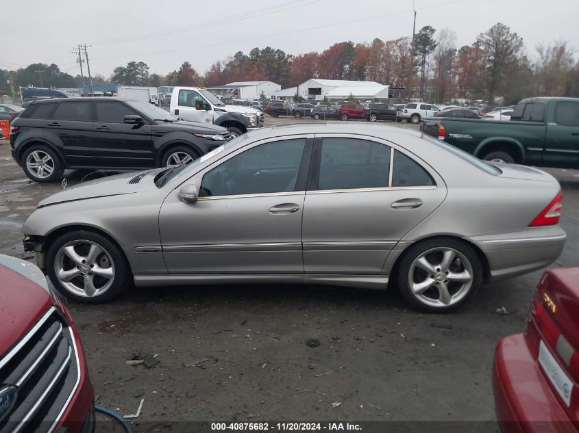 2005 Mercedes-Benz C 230 Kompressor Sport VIN: WDBRF40J95F589980 Lot: 40875682