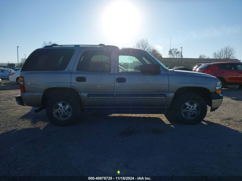 2002 Chevrolet Tahoe Ls VIN: 1GNEC13Z32J309222 Lot: 40875725