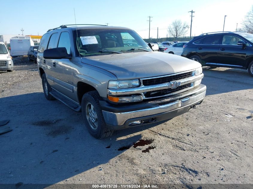 2002 Chevrolet Tahoe Ls VIN: 1GNEC13Z32J309222 Lot: 40875725