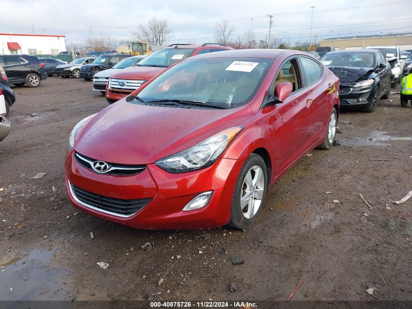 2013 Hyundai Elantra Gls VIN: 5NPDH4AE6DH176765 Lot: 40875726