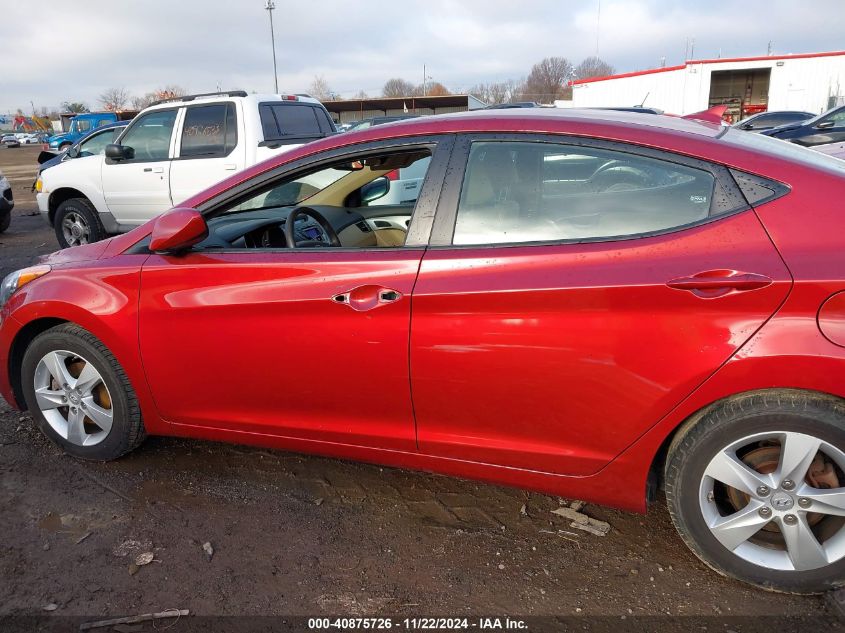 2013 Hyundai Elantra Gls VIN: 5NPDH4AE6DH176765 Lot: 40875726