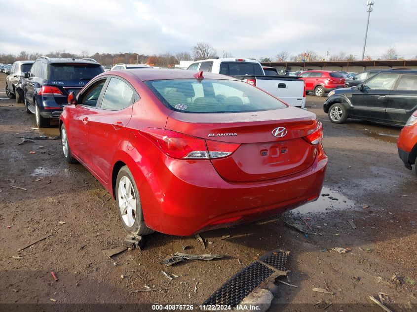 2013 Hyundai Elantra Gls VIN: 5NPDH4AE6DH176765 Lot: 40875726