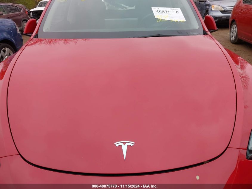 2023 Tesla Model Y Awd/Long Range Dual Motor All-Wheel Drive VIN: 7SAYGDEE7PF674249 Lot: 40875770