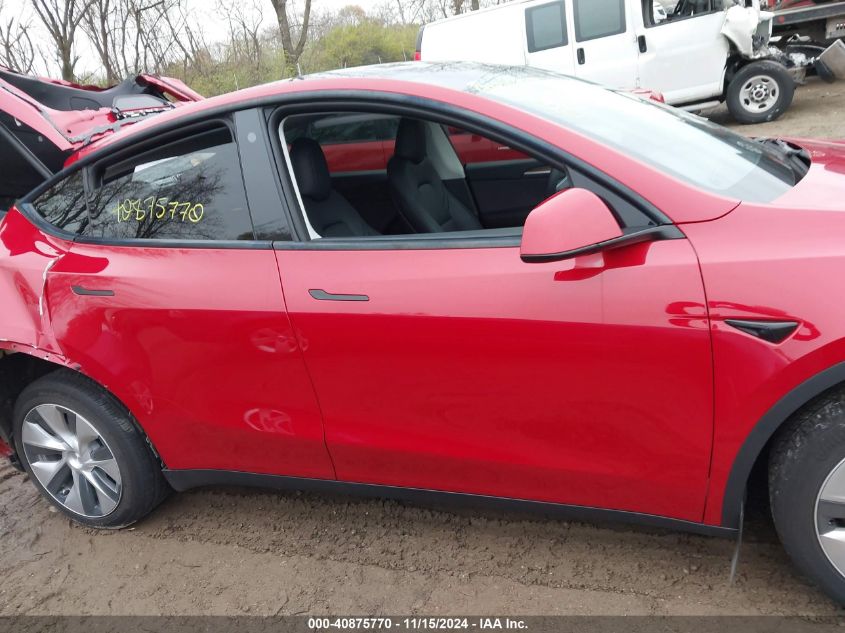 2023 Tesla Model Y Awd/Long Range Dual Motor All-Wheel Drive VIN: 7SAYGDEE7PF674249 Lot: 40875770