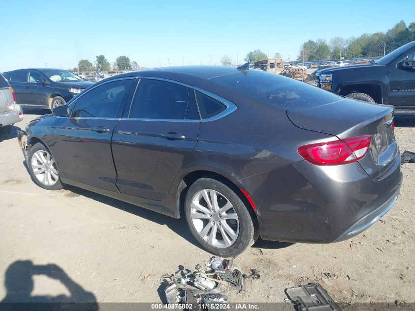 2016 Chrysler 200 Limited VIN: 1C3CCCAB0GN172780 Lot: 40875802