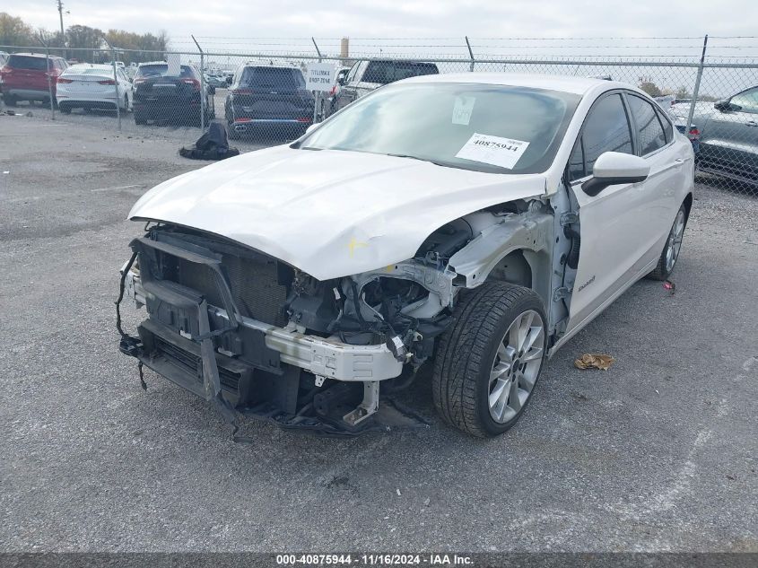 2017 Ford Fusion Hybrid Se VIN: 3FA6P0LU0HR264244 Lot: 40875944